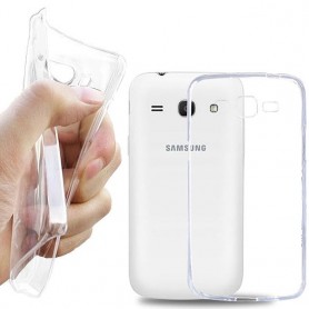 Galaxy Core Plus silikon skal transparent
