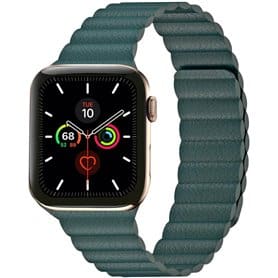 Apple Watch 5 (44mm) Leather loop band - Forest Green