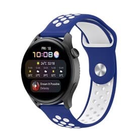 EBN Sport armbånd Huawei Watch 3 - Blå/hvit