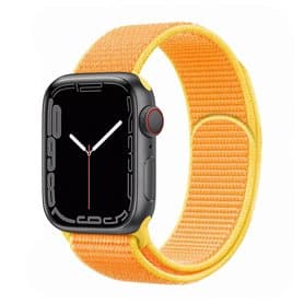 Apple Watch 7 (45mm) Nylon Armband - Canary yellow