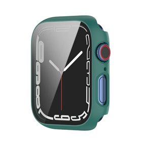 Skal med glasskydd Apple Watch 7 (41mm) - Grön