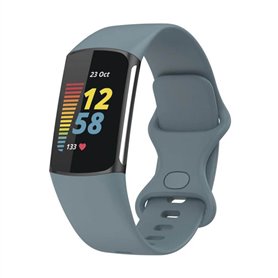 Sport Silikonband Fitbit Charge 5 (S) - Graublau