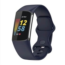 Sport Silikonband Fitbit Charge 5 (L) - Midnight Blue