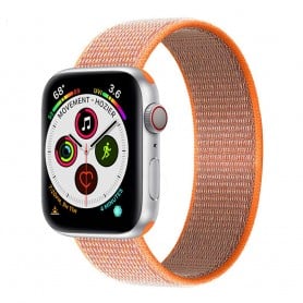 Apple Watch 5 (44mm) Nylon Armband - Spicy Orange