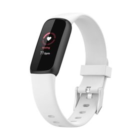 Sport Silikon Armband Fitbit Luxe (S) - Weiß