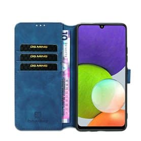 DG-Ming Handyhülle 3-Karten Samsung Galaxy A21s - Blau