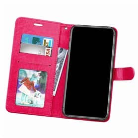 Mobile wallet 3-card Motorola Moto G7 Play - Pink