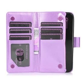 Zipper Handy Hülle 9-Karten Doro 8050 - Licht Violett