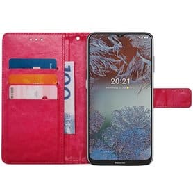 Lompakkokotelo 3-kortti Nokia G10 - Vaaleanpunainen