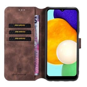 DG-Ming Handyhülle 3-Karten Samsung Galaxy A03s - Kaffee
