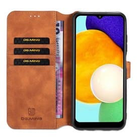 DG-Ming mobilplånbok 3-kort Samsung Galaxy A03s - Brun