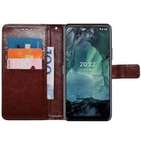 Mobile wallet 3-card Nokia G21 - Brown