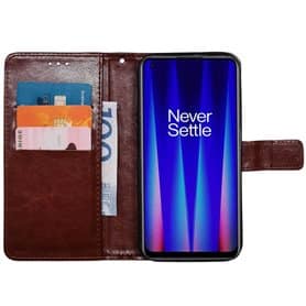 Lompakkokotelo 3-kortti OnePlus Nord CE2 5G - Ruskea
