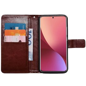 Wallet cover 3-kort Xiaomi 12 - Brun
