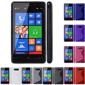 S Line -silikonikotelo Nokia Lumia 820 -puhelimelle