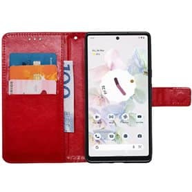 Handyhülle 3-Karten Google Pixel 6a - Rot