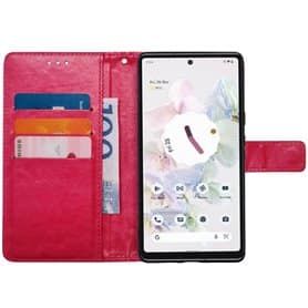 Lompakkokotelo 3-kortti Google Pixel 7 Pro - Vaaleanpunainen