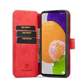DG-Ming mobilplånbok 3-kort Samsung Galaxy A53 5G - Röd