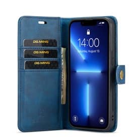 Mobil lommebok DG-Ming 2i1 Apple iPhone 13 Pro Max - Blå