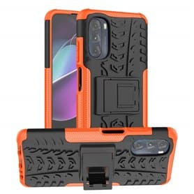Stødbestandigt cover med stativ Motorola Moto G52 - Orange