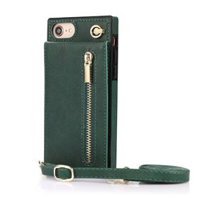Zipper necklace case Apple iPhone 8 - Grön