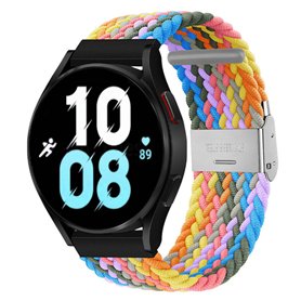 Punottu elastinen rannekoru Samsung Galaxy Watch 5 (44mm) - light rainbow