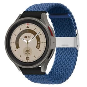 Flettet Elastik Armbånd Samsung Galaxy Watch 5 Pro (45mm) - Blå
