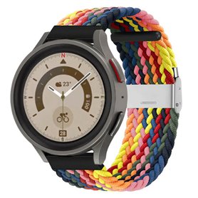 Flettet elastisk armbånd Samsung Galaxy Watch 5 Pro (45mm) - rainbow