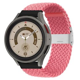 Flettet Elastik Armbånd Samsung Galaxy Watch 5 Pro (45mm) - Abrikos