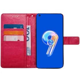 Mobile wallet 3-card Asus Zenfone 9 - Pink