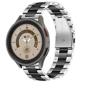 Armband rostfritt stål Samsung Galaxy Watch 5 Pro (45mm) - Silver/Svart