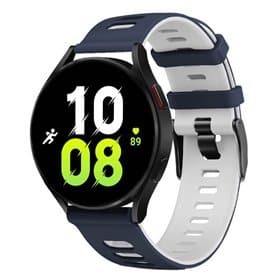 Twin Sport Armband Samsung Galaxy Watch 5 (44mm)- Blå/hvid
