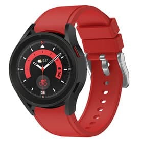 Silikoni Rannekoru No-Gap Samsung Galaxy Watch 5 Pro (45mm) - Punainen