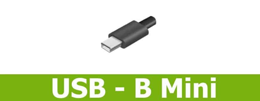 USB B Mini anslutnings kontakter och kablar