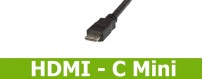 HDMI C Mini kobler til kabler og omformere